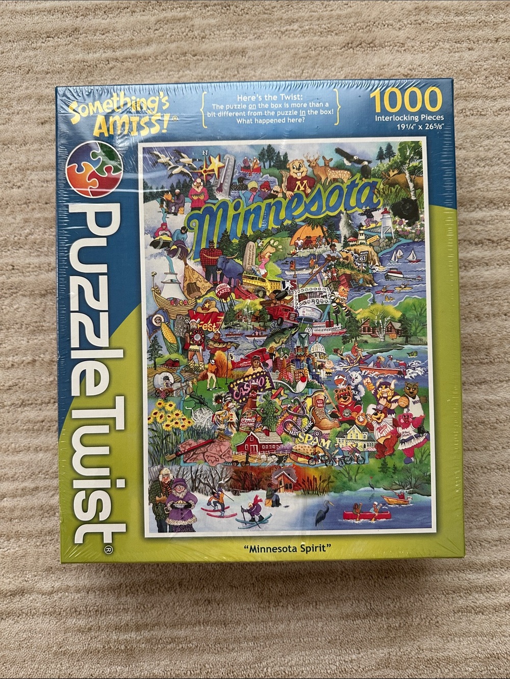 Puzzle Twist Minnesota Spirit 1000 Piece Jigsaw Puzzle Something’s Amiss! Series